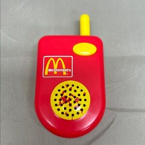 VTG McDonalds Play Food Drive Thru Cash Register Walkie Talkie Toy Talks Works